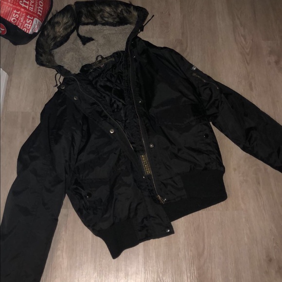 Vintage wool rich puffer coat. XXL fits like L